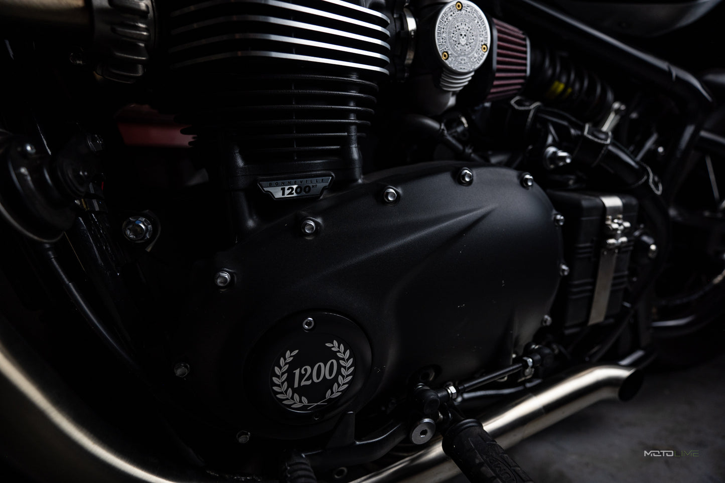 1200 Black - Triumph engine cover
